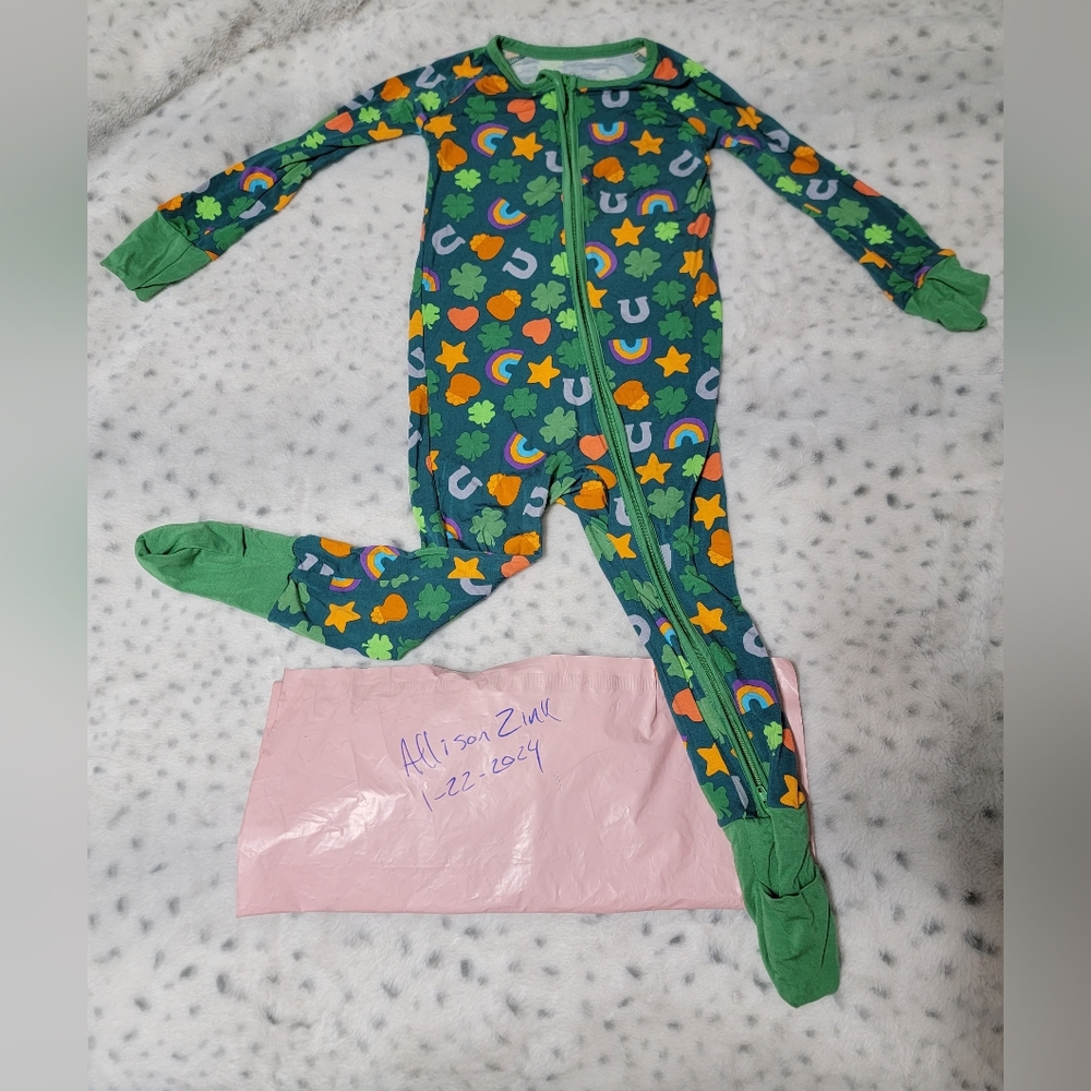 LITTLE SLEEPIES LUCKY ZIPPY 2T NWOT - Picture 4 of 4